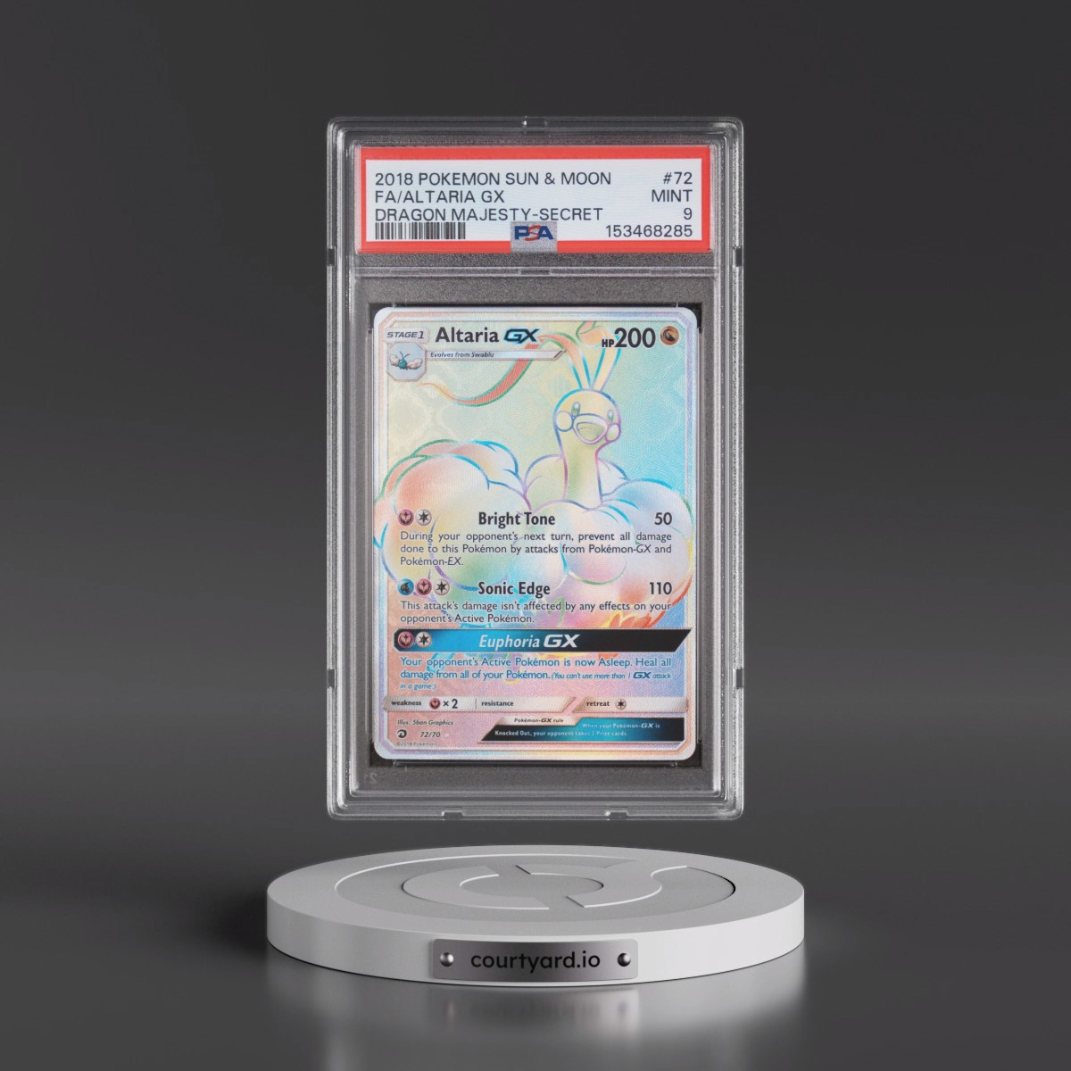 2018 Altaria GX Full Art - Pokémon Pokémon Sun & Moon Dragon